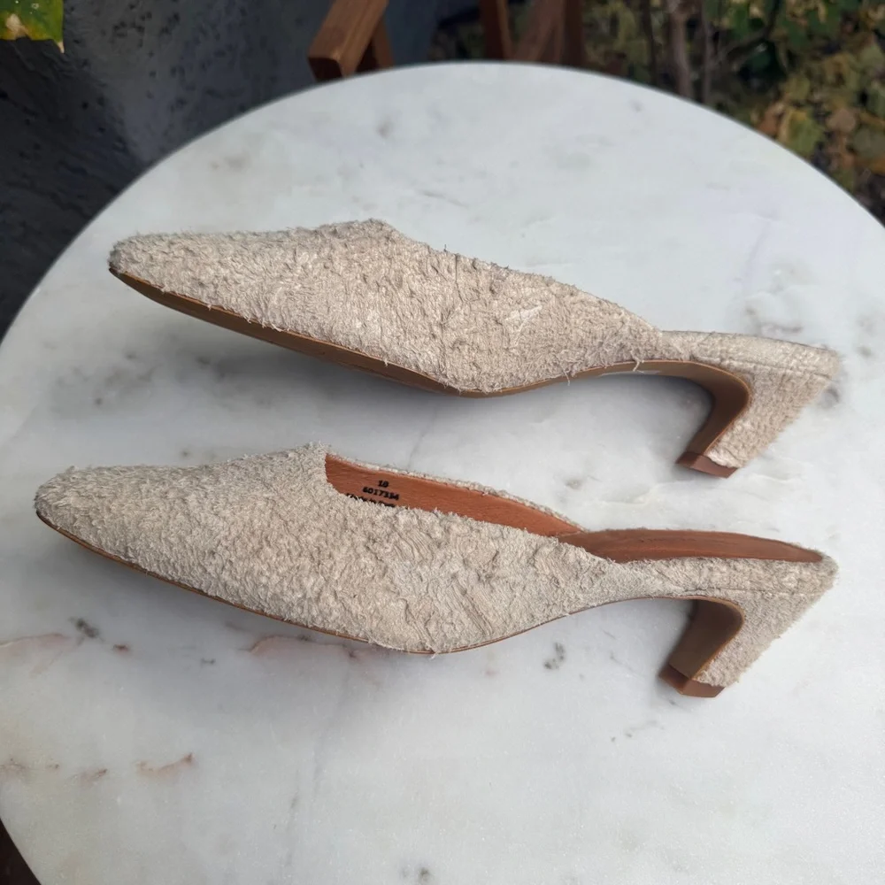 Free People Avenue Kitten Heel Suede Mule
